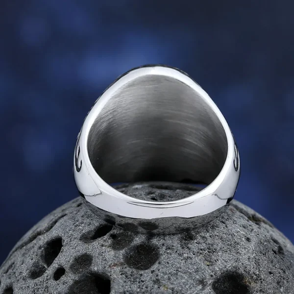 Sa5c36b2a4fc84ba0af50272958b5db4bC.webp Stainless Steel Jewelry Ring Men Blue Stone Rings 2024 Trend Charm Fashion Male Women Finger Band Engagement Wedding Gift