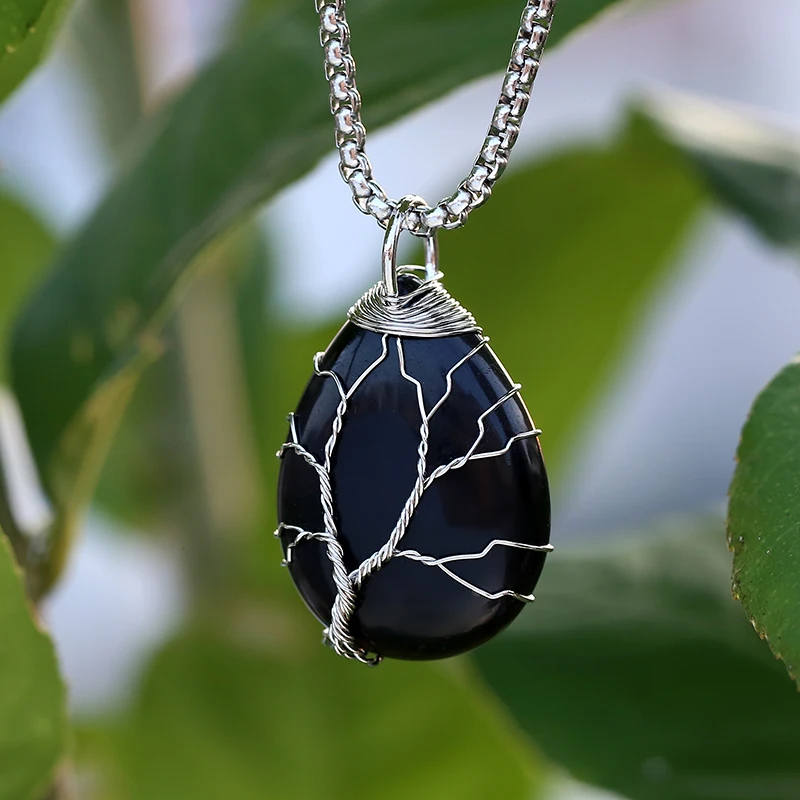 2024 New 316L Stainless Steel Unique  Stone  Pendant Necklace For Man Women Boyfriend Gift Animal Jewelry