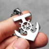 Anchor Sailor Rudder Men Necklaces Stainless Steel Pendant Chain Women Fashion Jewelry Punk New In Accessories Gifts Wholesale
