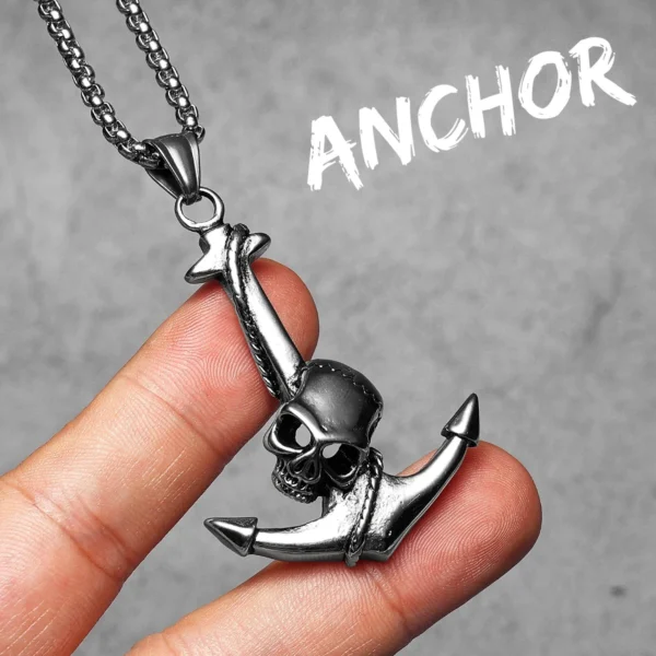 Sbdd1aa1d1aaa43eda93d5994d334bb314.webp Skull Anchor Amulets Men Necklaces Stainless Steel Pendant Chain Women Fashion Jewelry Punk New In Accessories Gifts Wholesale