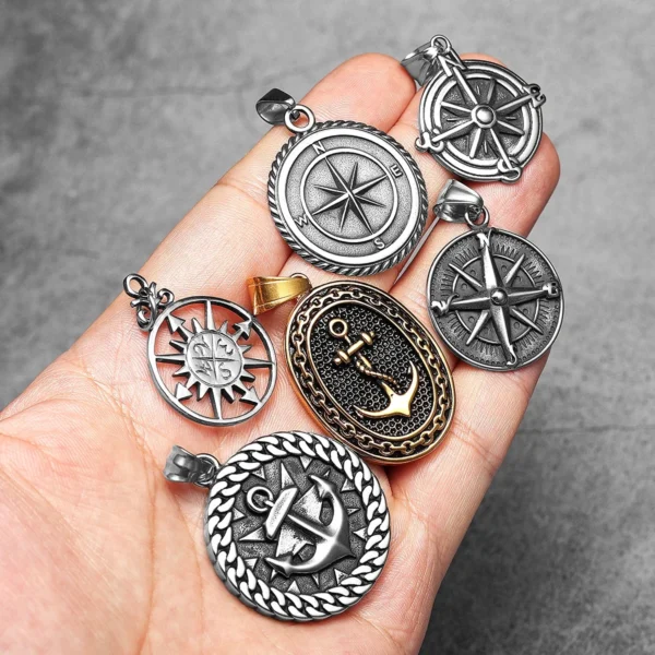 Sd143c7d36c0b4fc28dd093e6aa54aefed-4.webp Anchor Simple Amulet Men Necklaces Stainless Steel Pendant Chain Women Fashion Jewelry Punk New In Accessories Gifts Wholesale