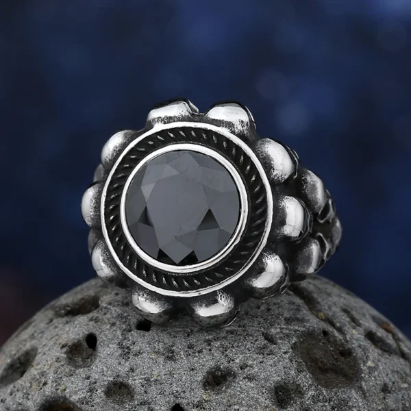 Sd3231868143344f6977575d1343d7ecfL.webp Cool Punk Domineering 316L Stainless Steel Heavy Sugar Skull Ring Mens Punk Rock Biker Jewelry Christmas Creativity Gift