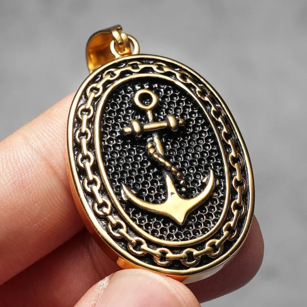 Sd7ddc9f3684346fa82e90f83be8979b9U.webp Anchor Simple Amulet Men Necklaces Stainless Steel Pendant Chain Women Fashion Jewelry Punk New In Accessories Gifts Wholesale