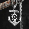 Anchor Sailor Rudder Men Necklaces Stainless Steel Pendant Chain Women Fashion Jewelry Punk New In Accessories Gifts Wholesale