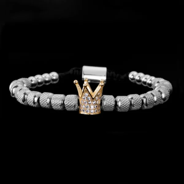 Sde24239fcffd481db5d81afb701e51dev.webp Luxury Crown Men Bracelet 316L Stainless Steel Bracelet Banlge Titanium Steel Gold Color Bracelet Adjust Size Men Jewelry Gift