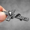 Cross Snake Men Necklaces Stainless Steel Pendant Chain Women Simple Fashion Jewelry Punk Amulets Accessories Gifts Wholesale