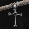 Skull Bone Cross Men Necklaces Stainless Steel Pendant Chain Women Fashion Charm Jewelry Punk New In Accessories Gifts Wholesale
