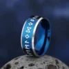 Carbide Anillos for Men Stress Release Accessory Classic Stainless Steel Wedding Band Casual Viking Rune Sport Jewelry OSR1070