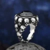 Cool Punk Domineering 316L Stainless Steel Heavy Sugar Skull Ring Mens Punk Rock Biker Jewelry Christmas Creativity Gift