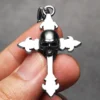 Simple Skull Cross Men Necklaces Stainless Steel Pendant Chain Women Fashion Jewelry Punk New In Accessories Gifts Wholesale