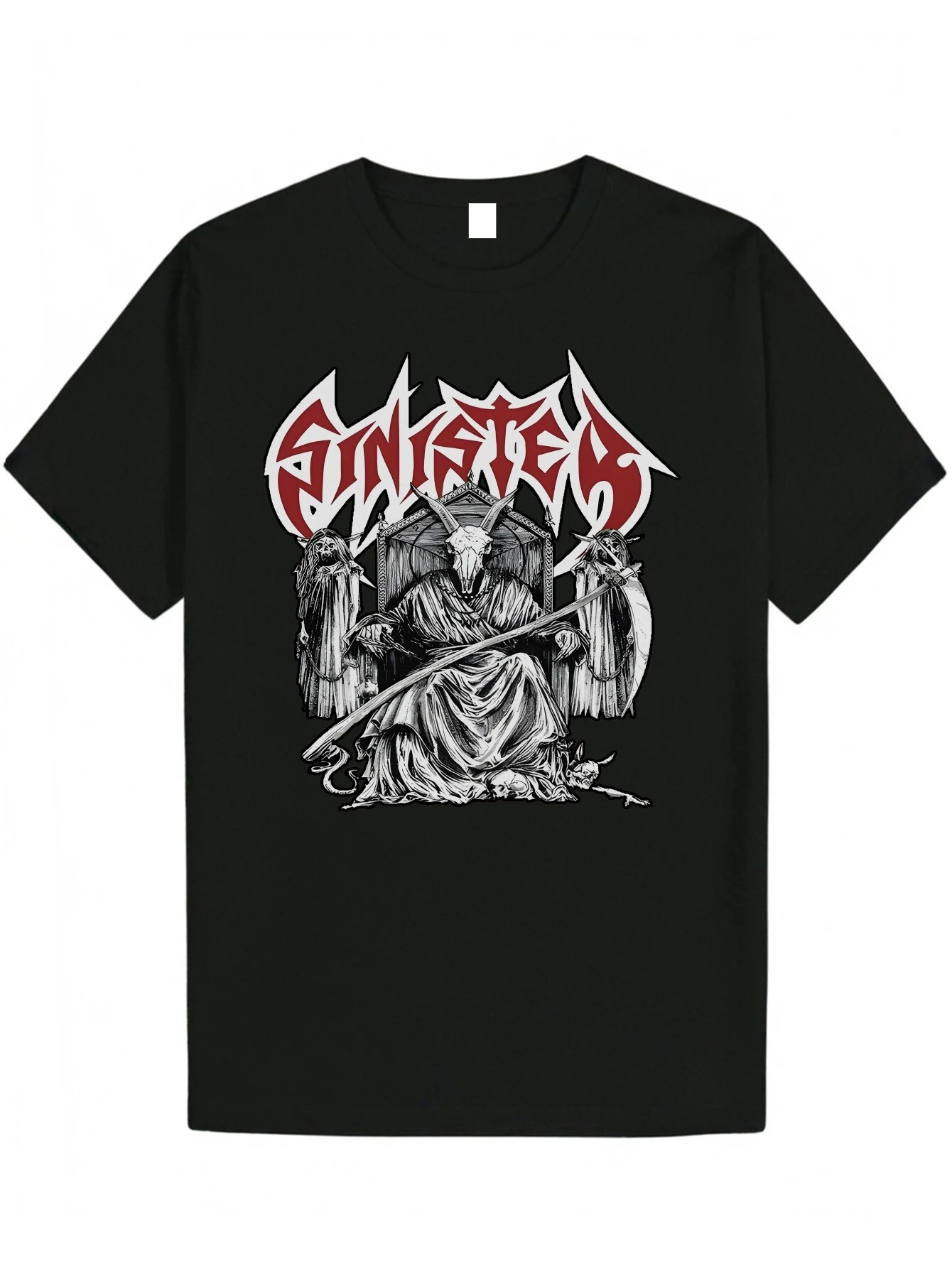 Sb3beb87707ea42f08bcbcbc7dca58fb7R.webp Gothic Style Design T-shirt Men's Fashion Casual Wear Short Sleeves Loose and Comfortable T-shirt Daily Men's Clothing