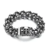 H2c75de63348647e9820de46707711efdf.webp KALEN Punk Style Fine Jewelry Fashion Bracelets Stainless Steel Skull Links Bracelet for Men