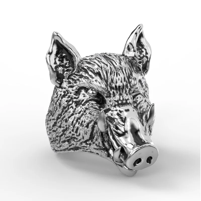 S3ae2a8bd961b436494a0867af8a5063bn.webp New Vintage Animal Wild Boar Head Alloy Rings for Men Finger-Ring Cool Stuff Accessories Men's Jewelry Discount
